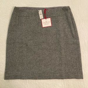 Talbots grey flannel skirt